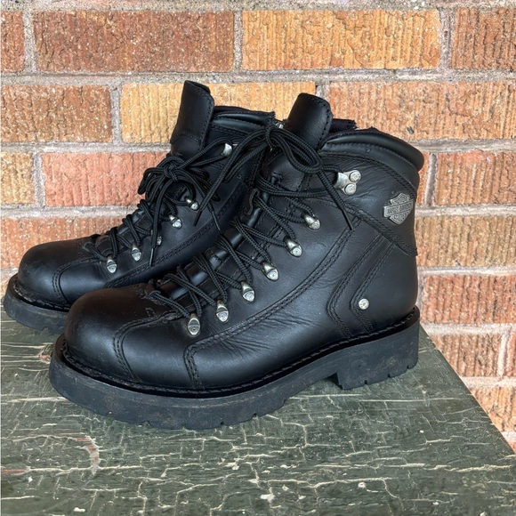 Harley Davidson Electron Full Grain Leather Men's Riding Boots